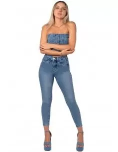 Jeans Cintura Skinny Carrie...